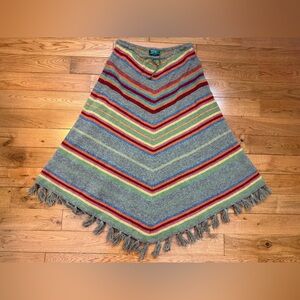 Vintage Lauren Ralph Lauren Hand Knit Blanket Skirt
